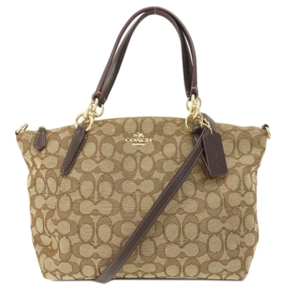 Coach Pre-owned Canvas shoulder-bags Brown Dames