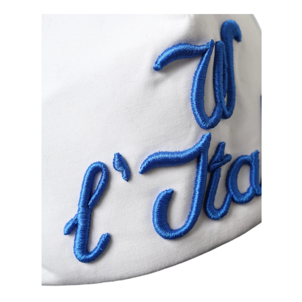 Dolce & Gabbana Mesh Baseball Hat Blauw Wit Zwart Blue Dames