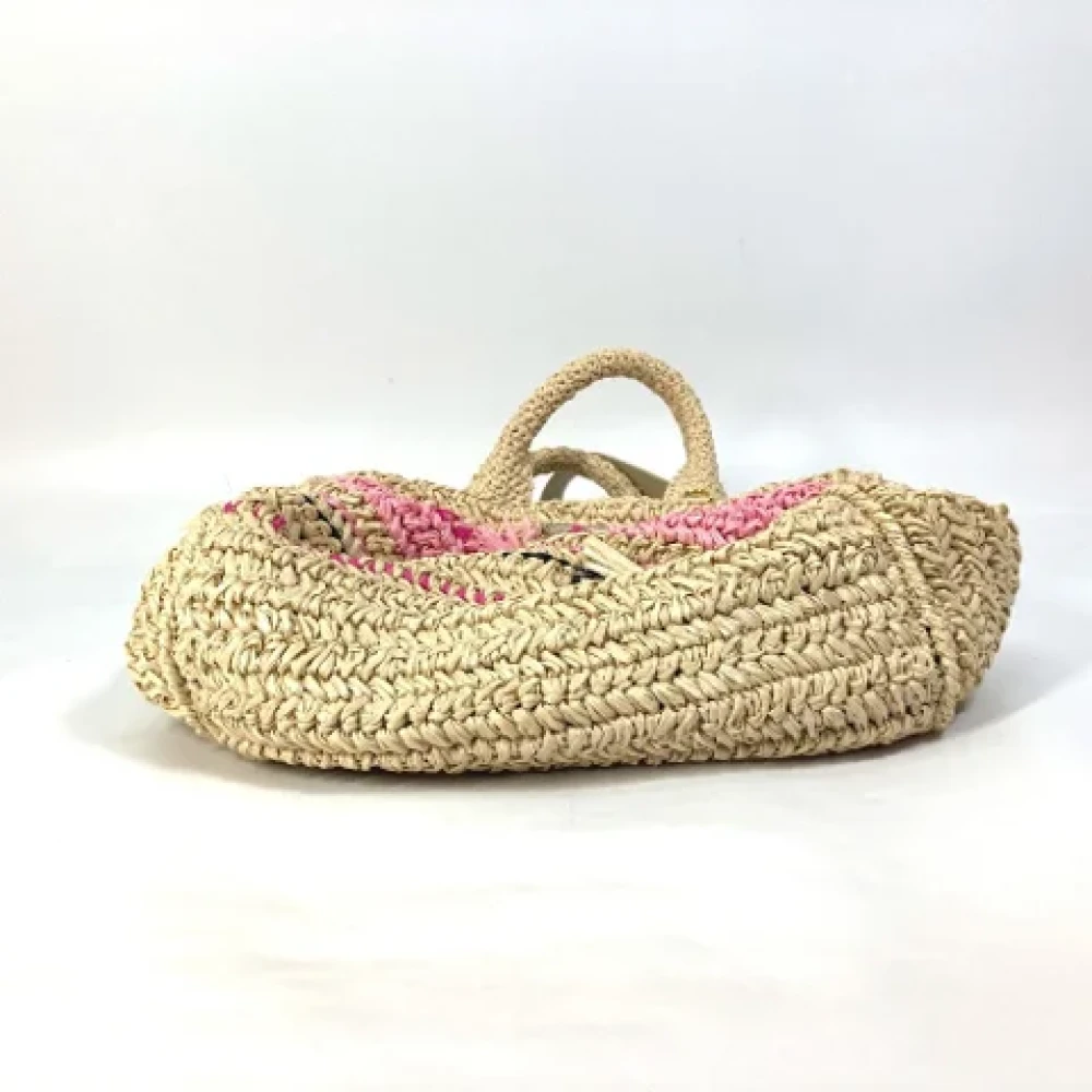 Prada Vintage Pre-owned Fabric prada-bags Beige Dames
