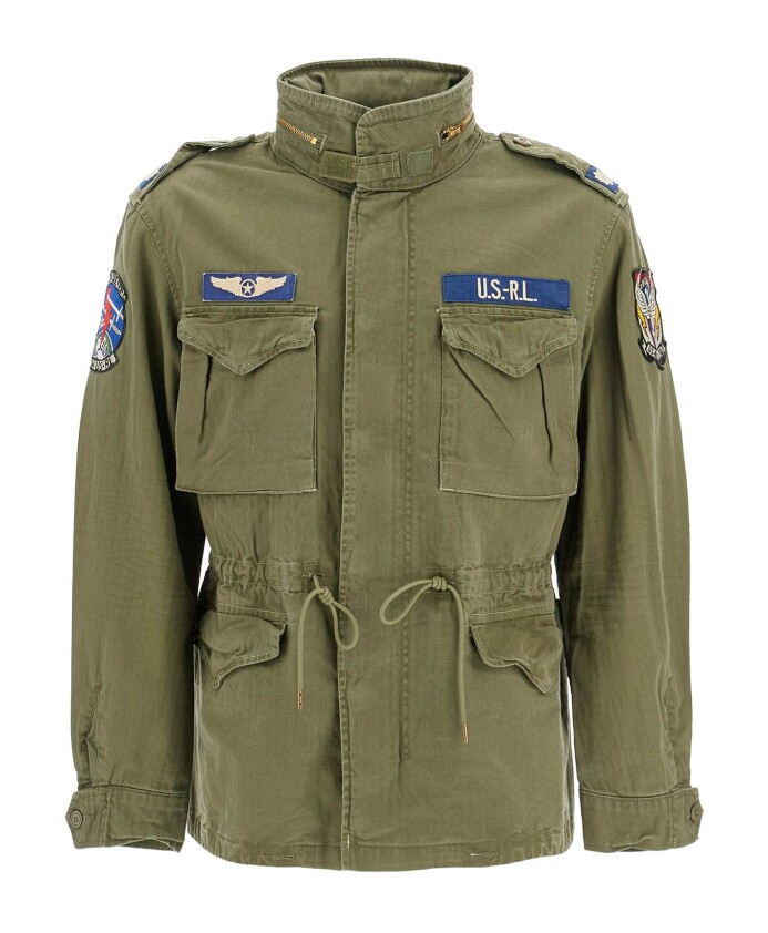 militaer-herringbone-bomuld-jakke-med-patches
