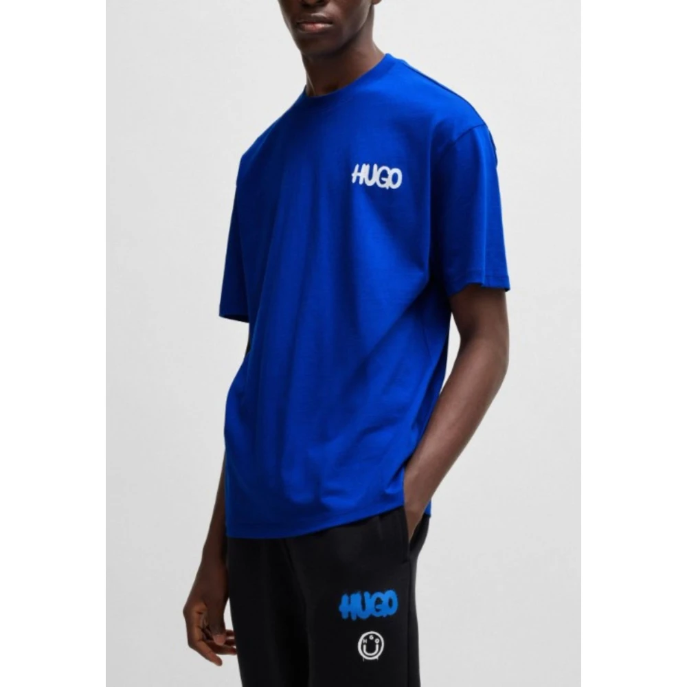 Hugo Boss Heren Casual T-shirt Blue Heren