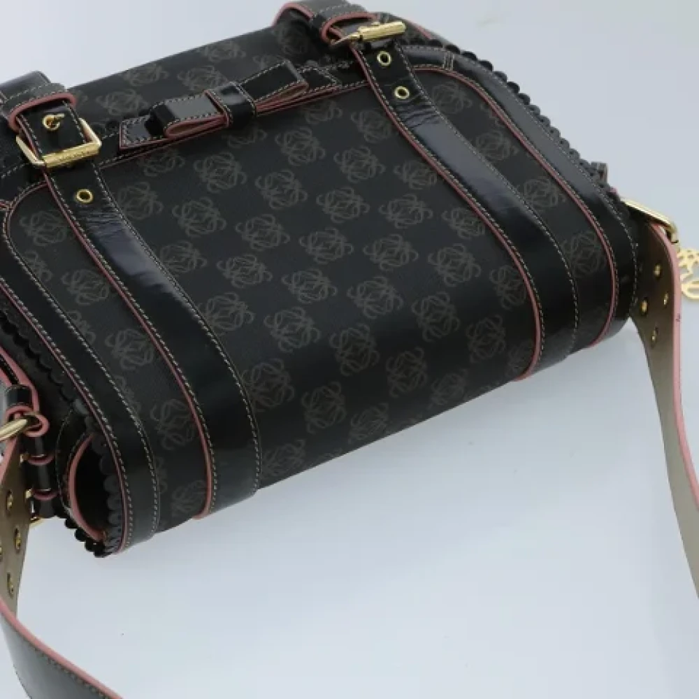 Loewe Pre-owned Leather shoulder-bags Black Dames
