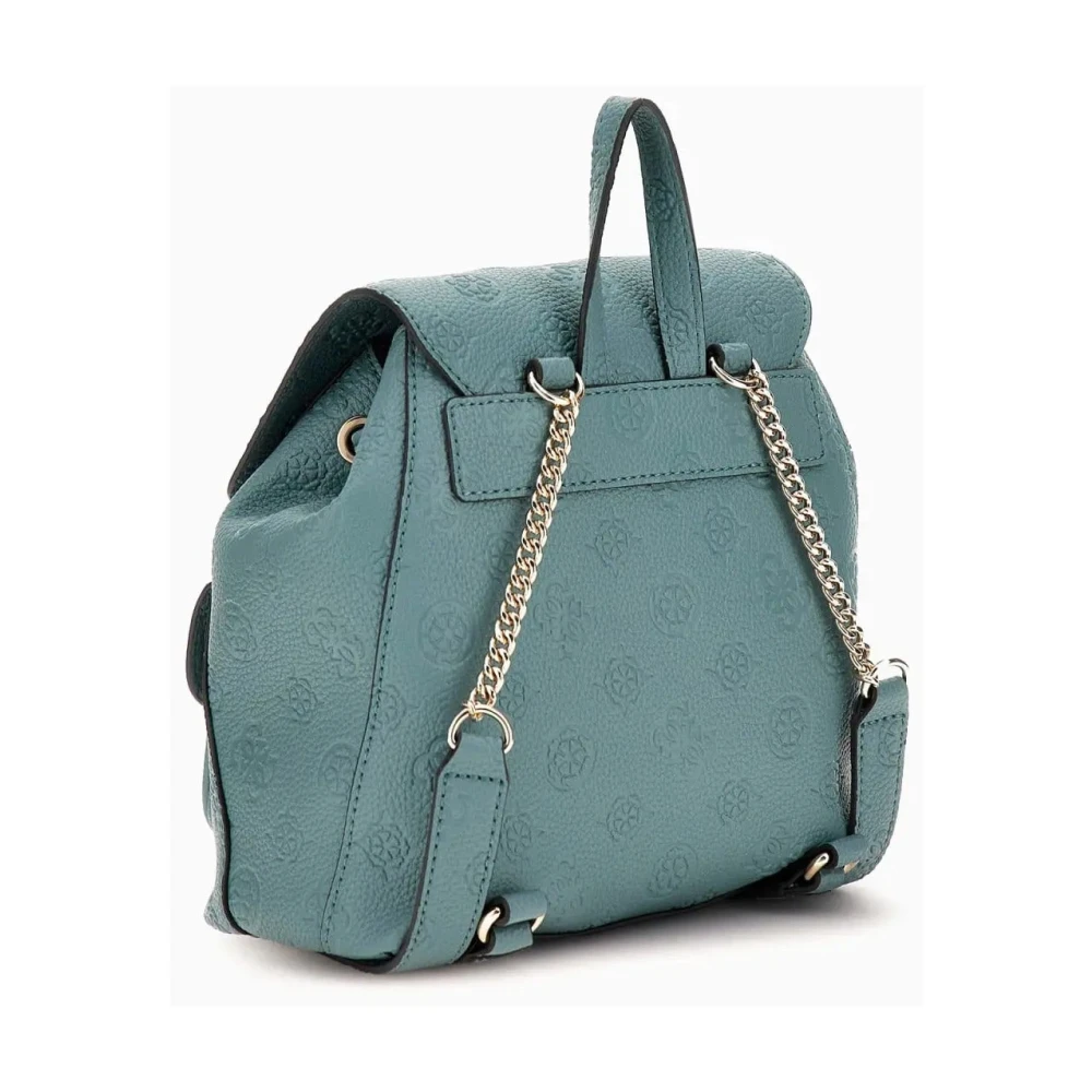 Guess Teal Rugzak met Omklapbare Sluiting Green Dames