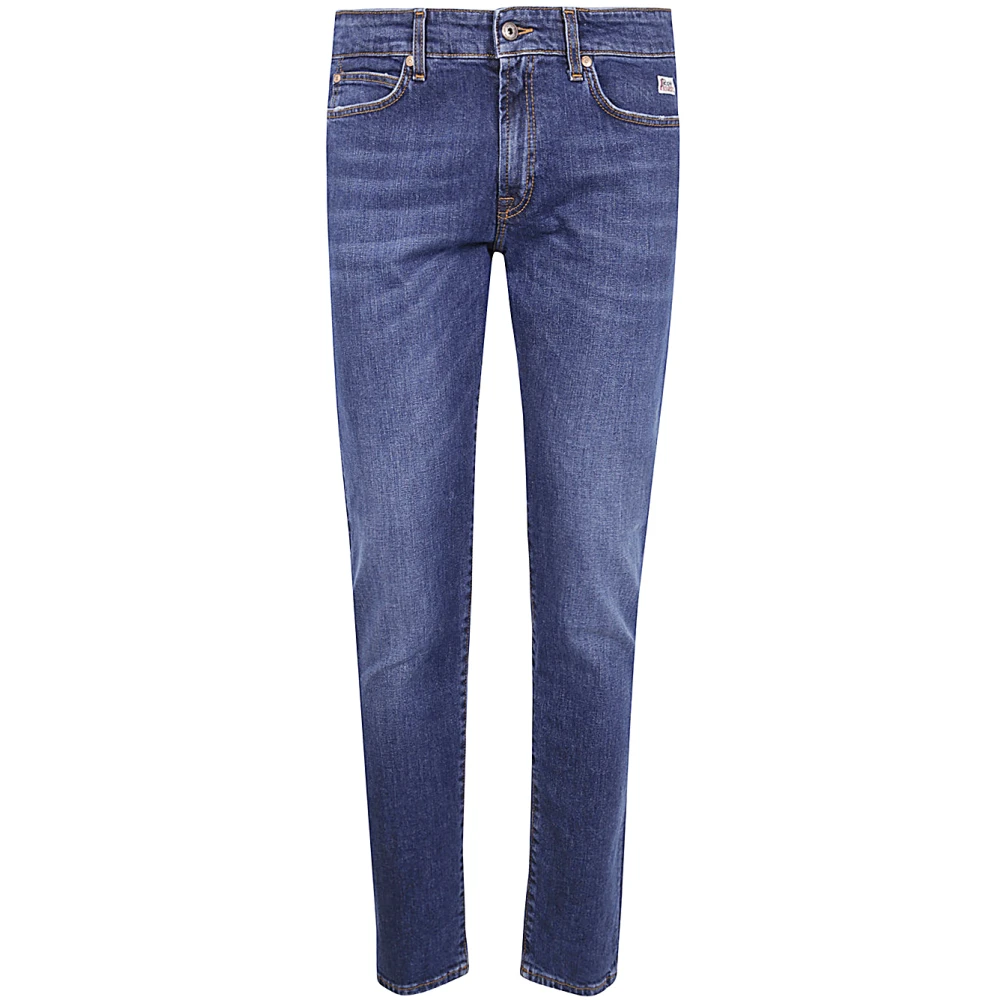 Roy Roger's Denim Elastische Jeans voor Mannen Blue Heren