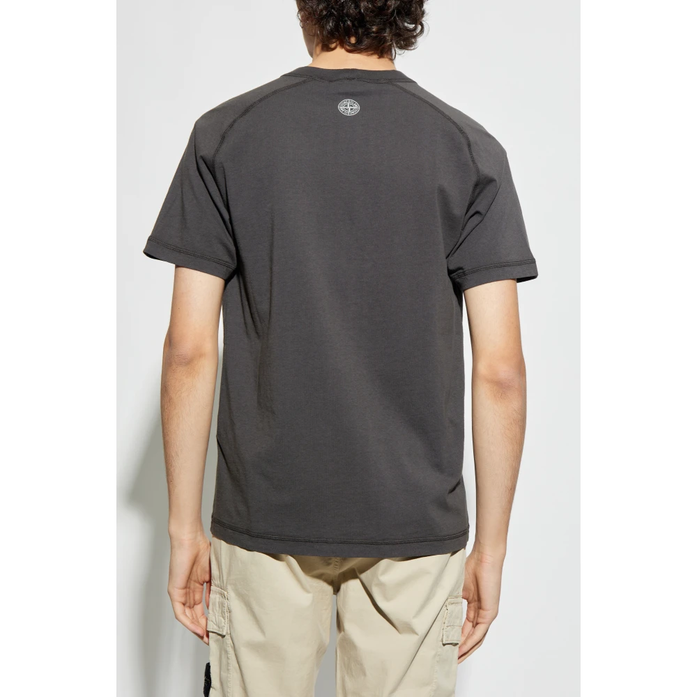 Stone Island T-shirt met logo Gray Heren