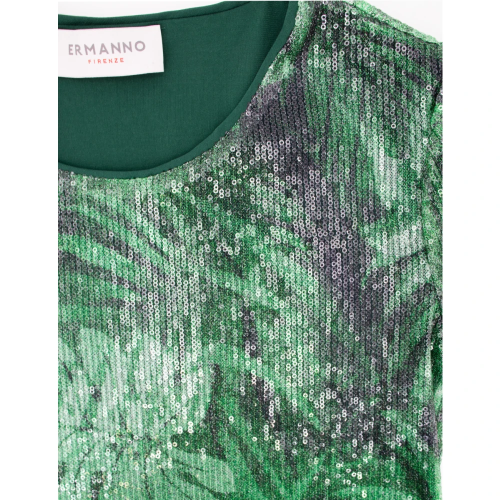 Ermanno Scervino Paillet Reversjasje Green Dames
