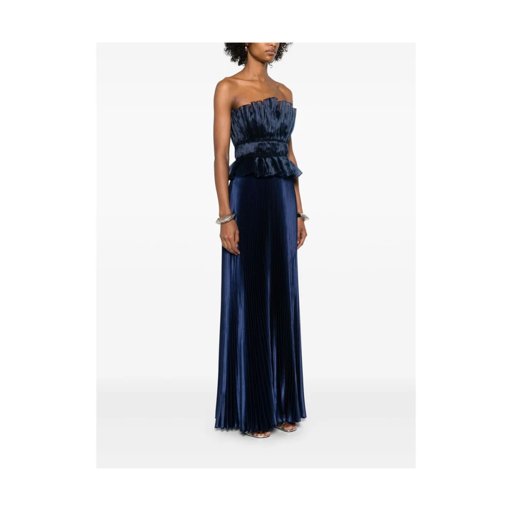L'idée Ocean Blue Gelaagde Jurk met Achterrits Sluiting Blue Dames