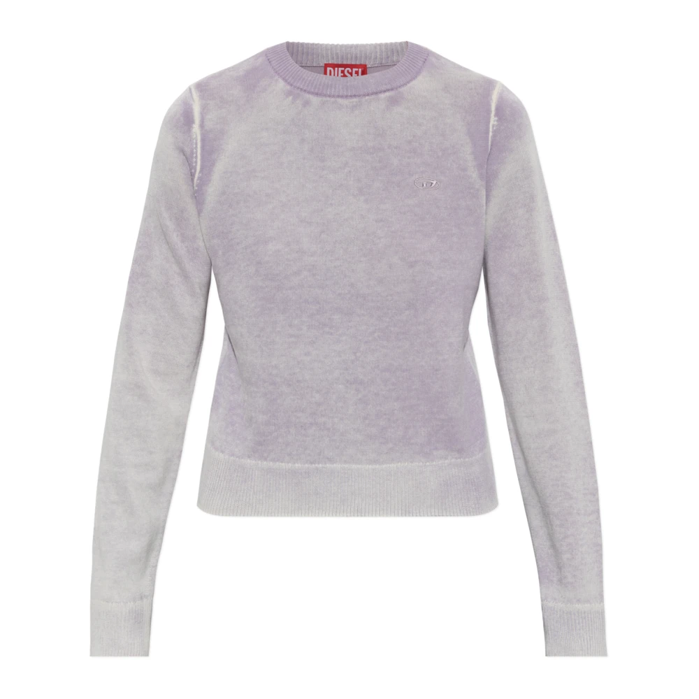 Diesel Vrouw Purper Truien & Vesten Dames, Paars, Xs, Katoen, M-Lovre Trui