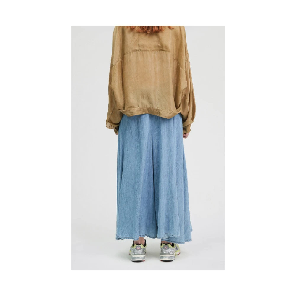 Mes Demoiselles Denim Culottes met Onzichtbare Rits Blue Dames