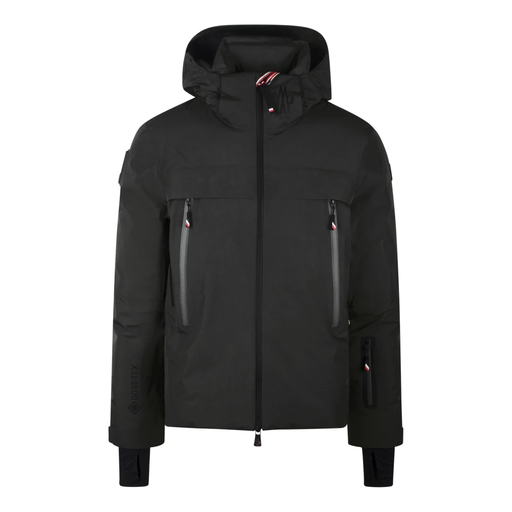 Moncler Technische Stof Hoodie met Recco Technologie Black Heren