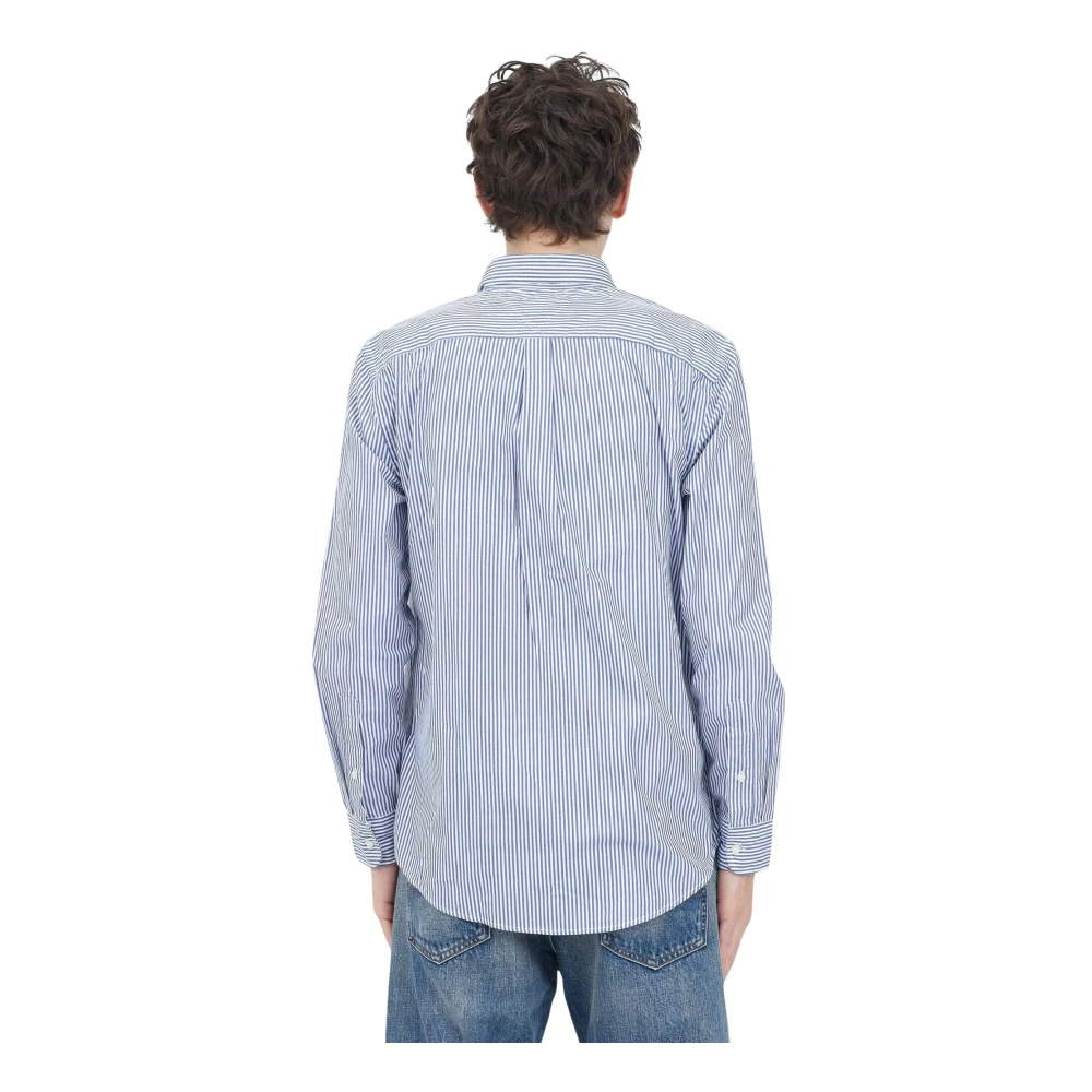 Tommy Hilfiger Gestreept overhemd met lange mouwen Blue Heren