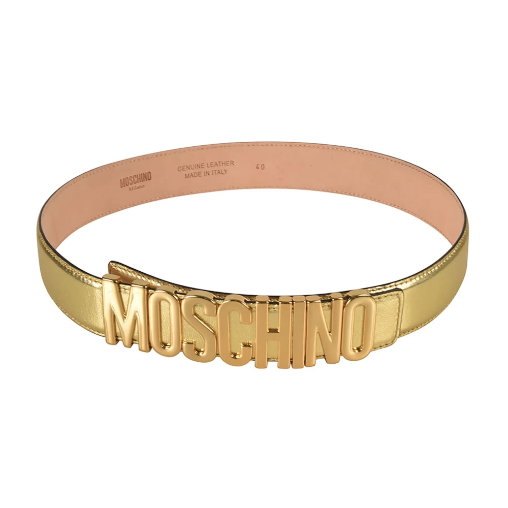 Moschino Stijlvolle Riemencollectie Yellow Dames