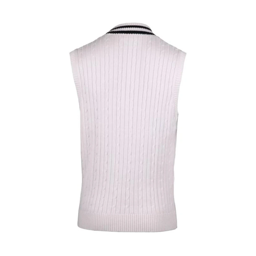 Stenströms V-neck Knitwear White Heren