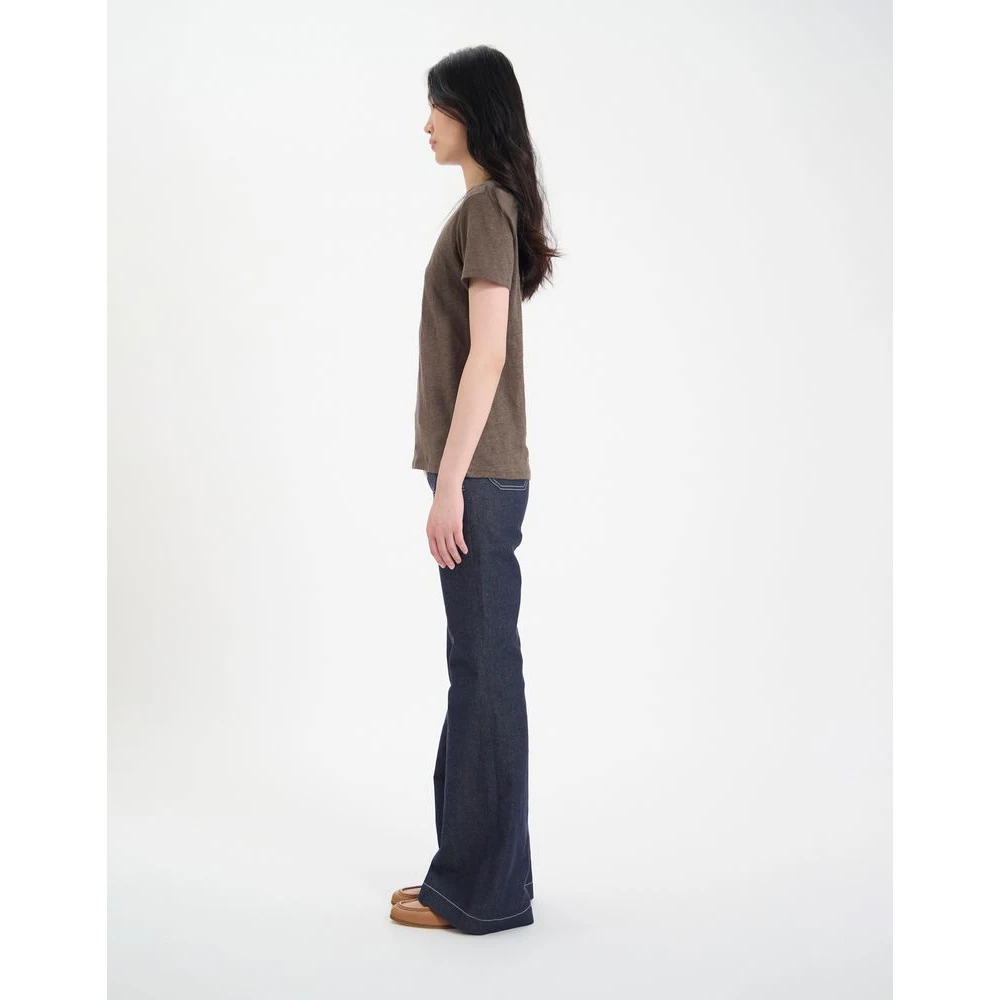Ines De La Fressange Paris Zonnig linnen T-shirt Green Dames
