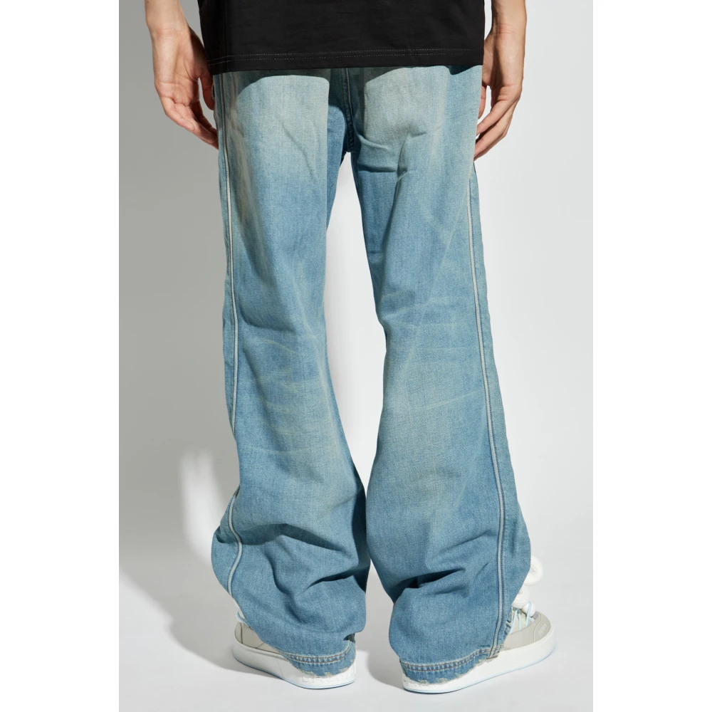 Diesel Jeans met ruwe afwerking D-Martian-S Blue Heren