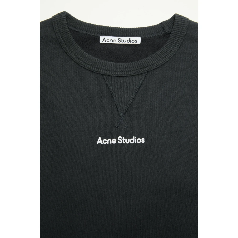 Acne Studios Logo Stempel Sweater Black Heren