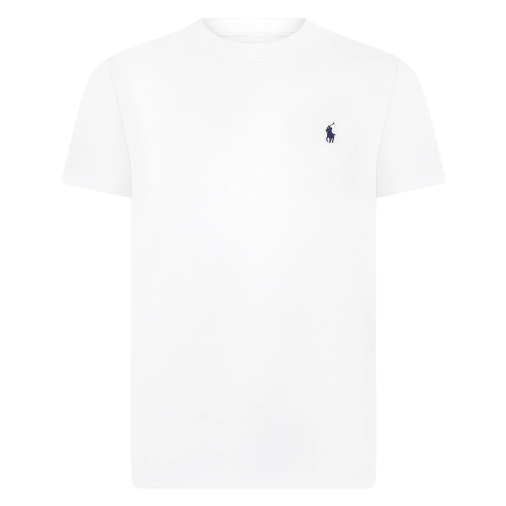 Ralph Lauren Boys White T-Shirt - Kids Short Sleeve T-Shirts - 7 Y - Kids