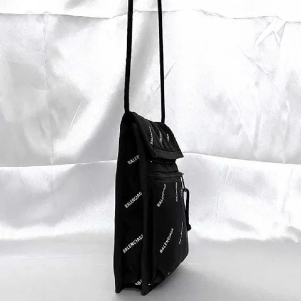 Balenciaga Vintage Pre-owned Nylon shoulder-bags Black Dames