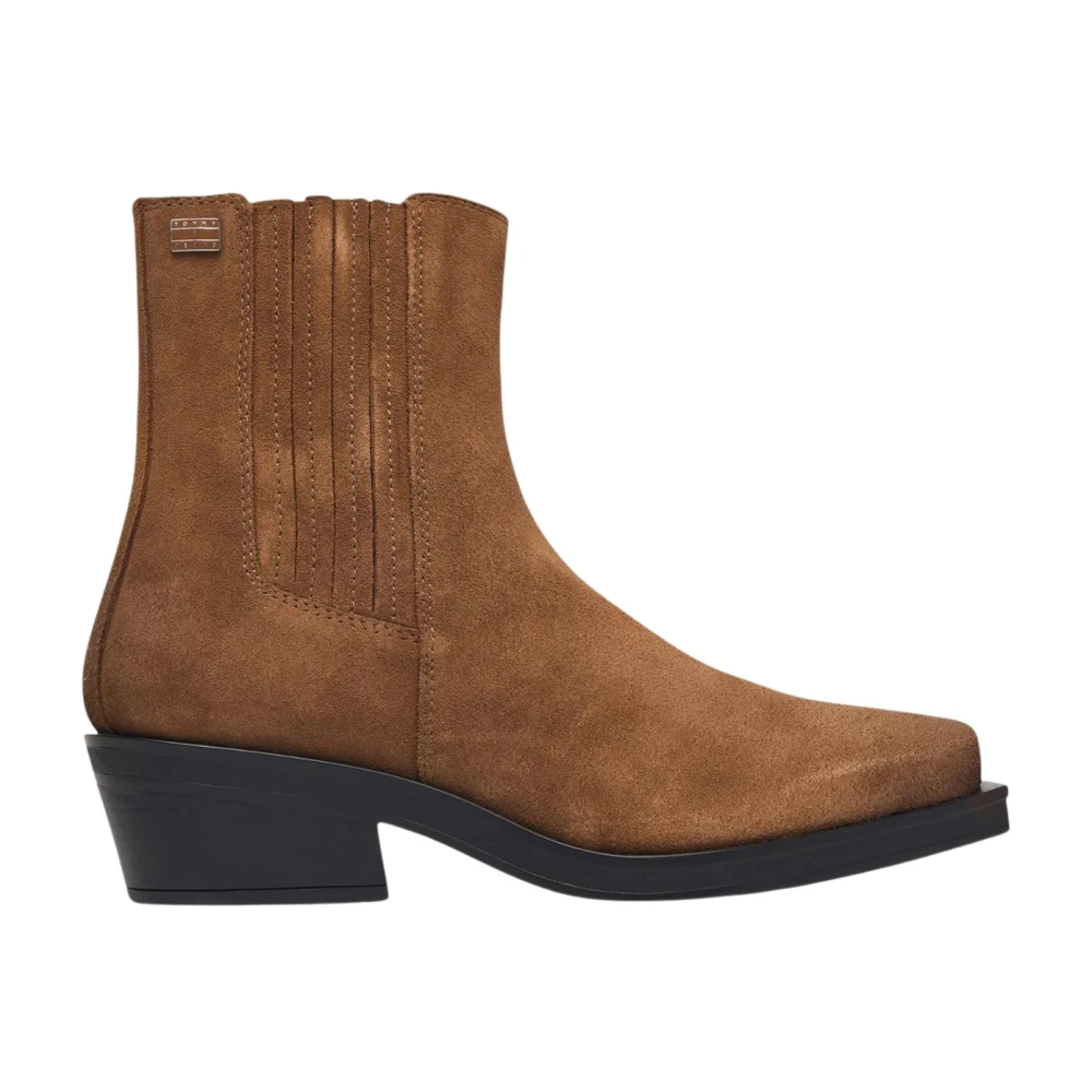 Tommy Jeans , Cowboy & Biker Boots, Female, Brown, 4 Uk, En0en03142
