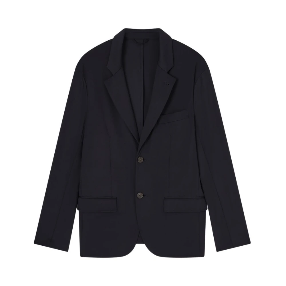 Emporio Armani Men's Blue Stretch-Nylon Blazer - Blazers - Xl - Jackets