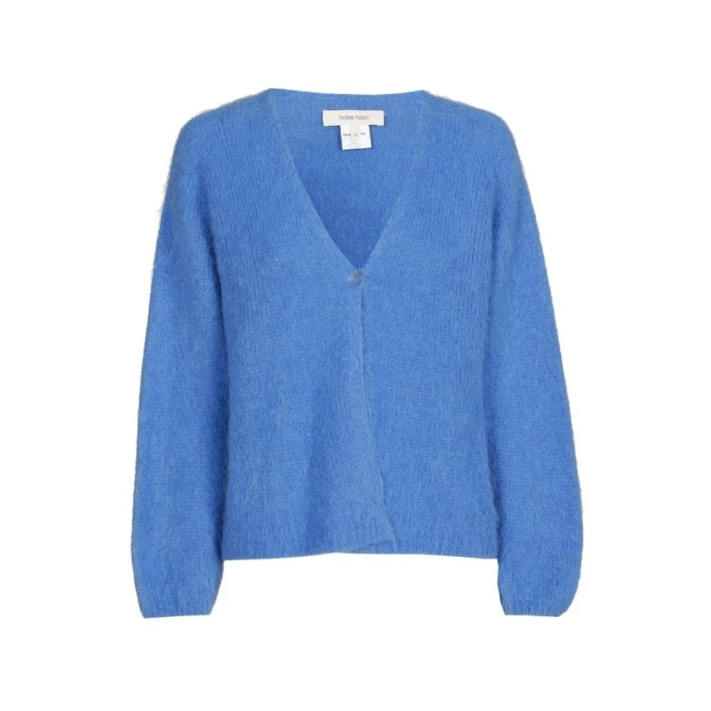 Marie Méro Kobaltblauwe Knoopvest Blue Dames
