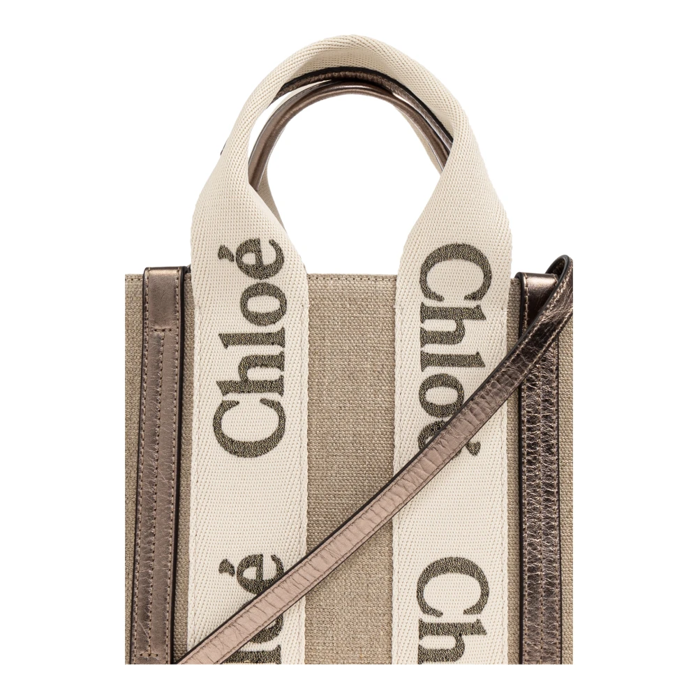 Chloé Tas Woody Klein Beige Dames