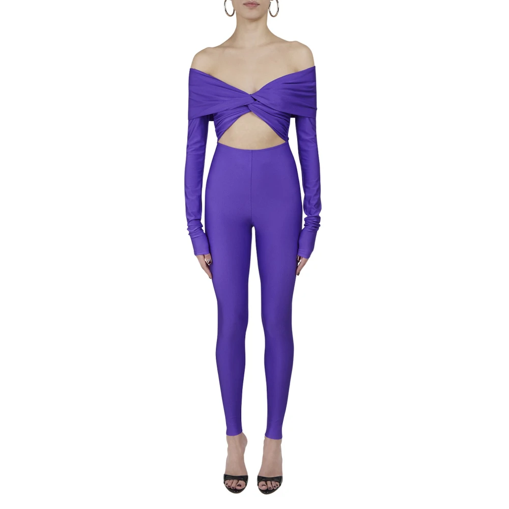 Andamane Paarse Stijlvolle Broek Purple Dames