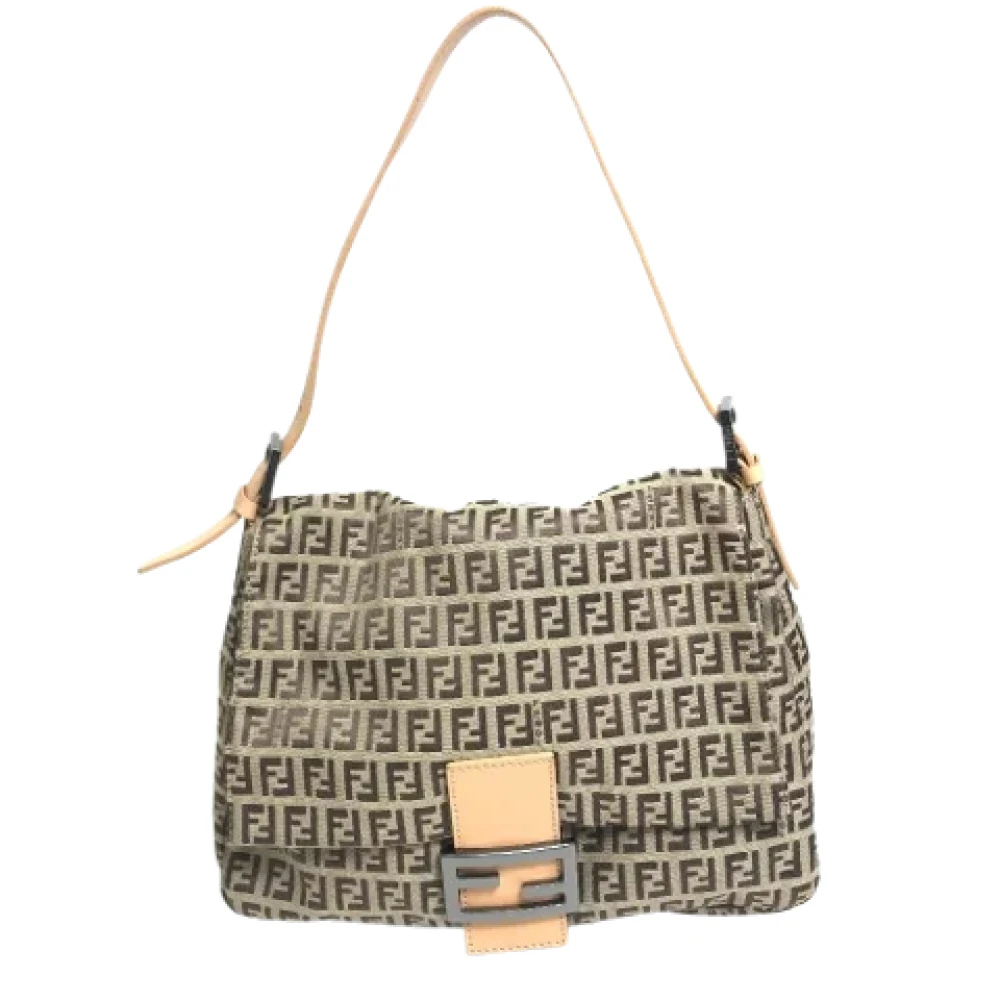 Fendi Vintage Pre-owned Fabric fendi-bags Beige Dames