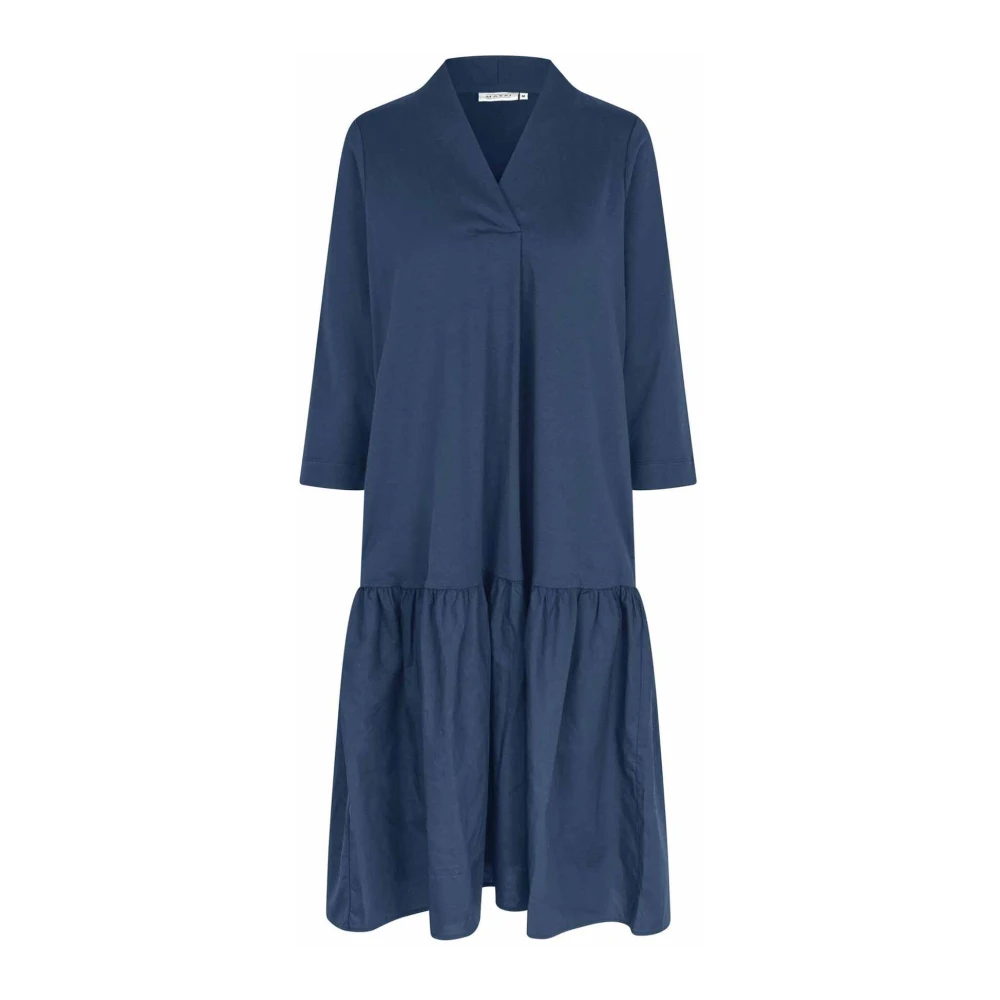 Masai Ruche Overhemdjurk Moonlit Ocean Blue Dames