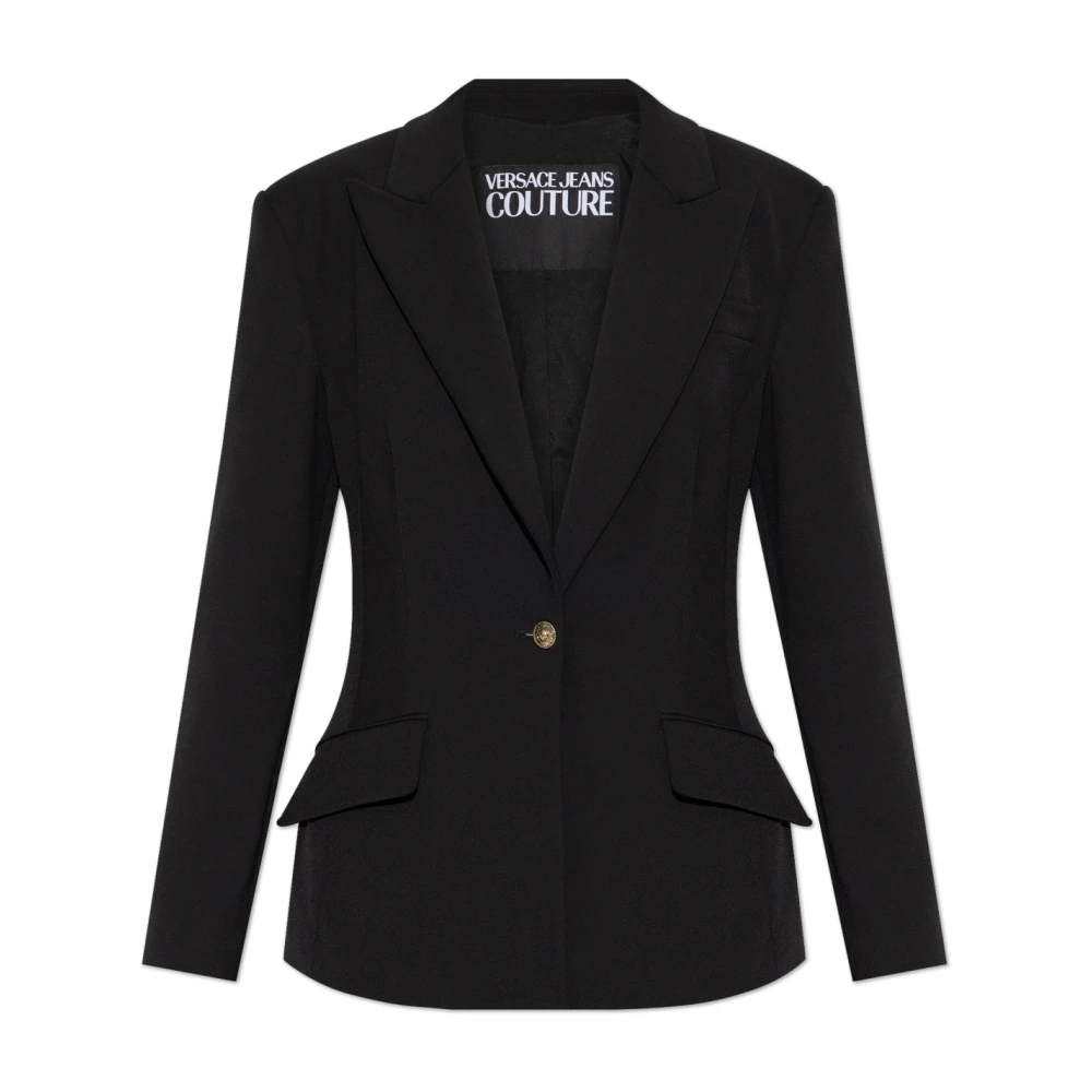Versace Jeans Couture Blazer met zakken Black Dames