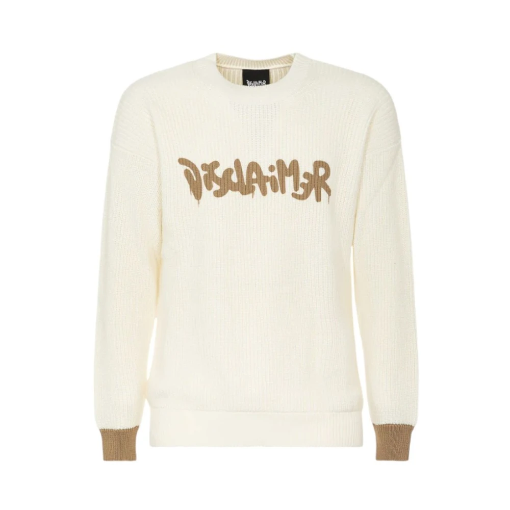 Disclaimer Heren Crewneck Sweatshirt Katoen White Heren