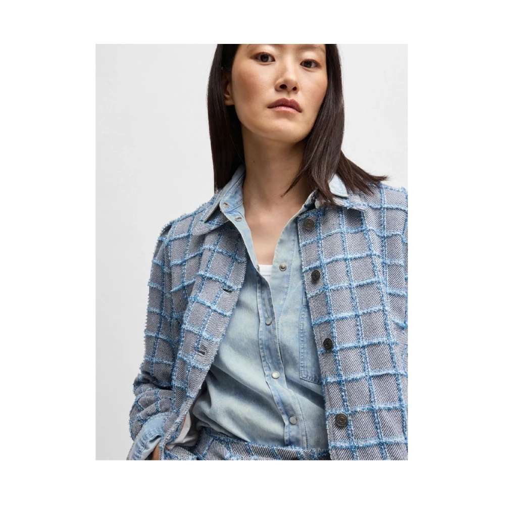 Hugo Boss Casual Overhemd Blue Dames