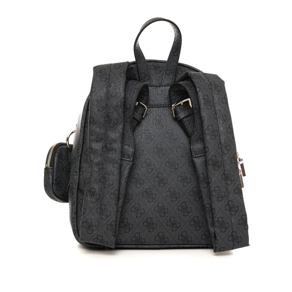 Guess Stijlvolle Power Rugzak met Voorvakken Black Dames