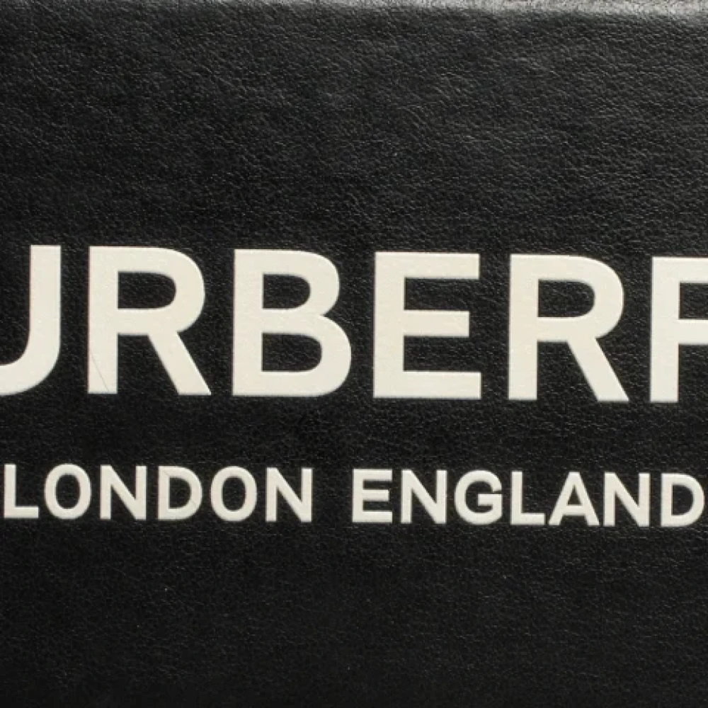 Burberry Vintage Pre-owned Leather home-office Black Dames