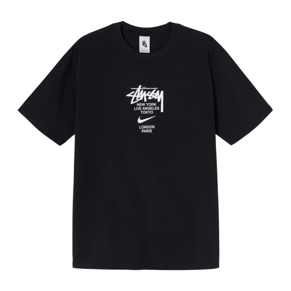 Nike Beperkte oplage Stussy International T-shirt Zwart Black Heren