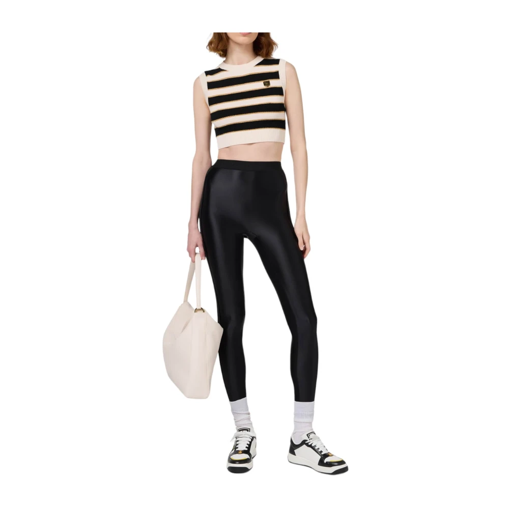 Elisabetta Franchi Stijlvolle Tricot Top voor Vrouwen Black Dames