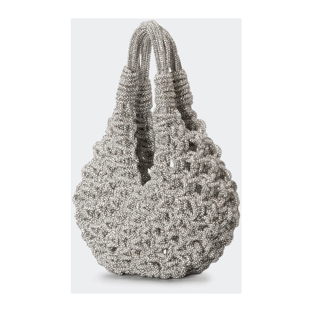 Hibourama Handgemaakte Diamond Hobo Tas Gray Dames