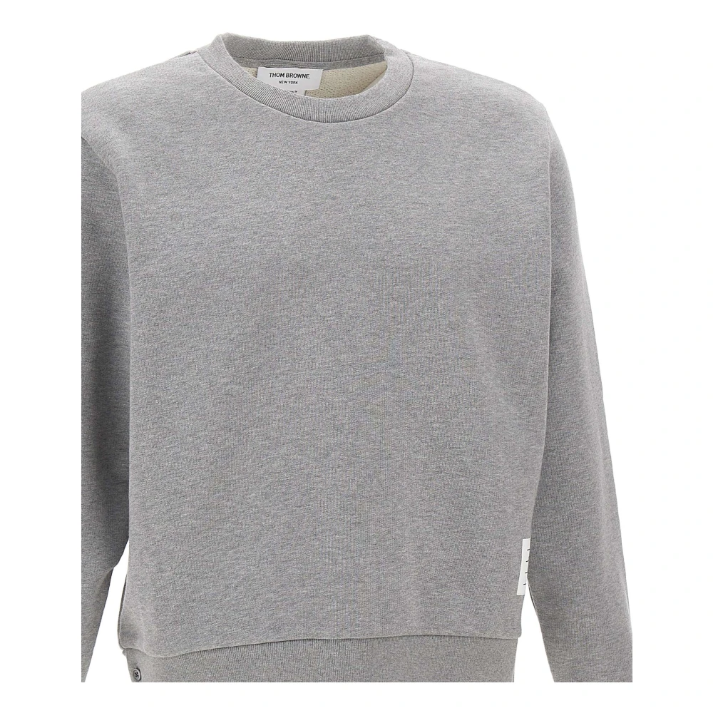 Thom Browne Grijze Katoenen Heren Sweatshirt Gray Heren