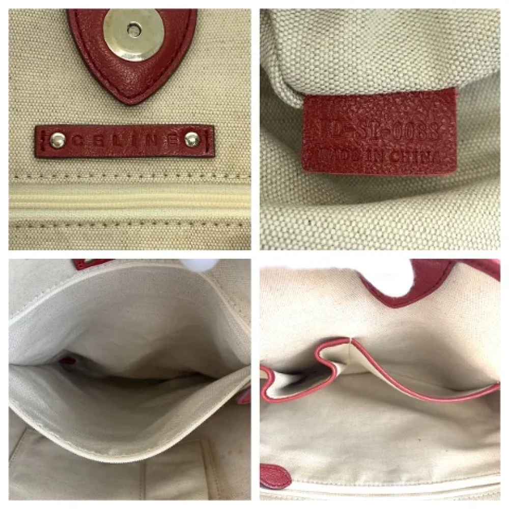 Celine Vintage Pre-owned Canvas totes Red Dames