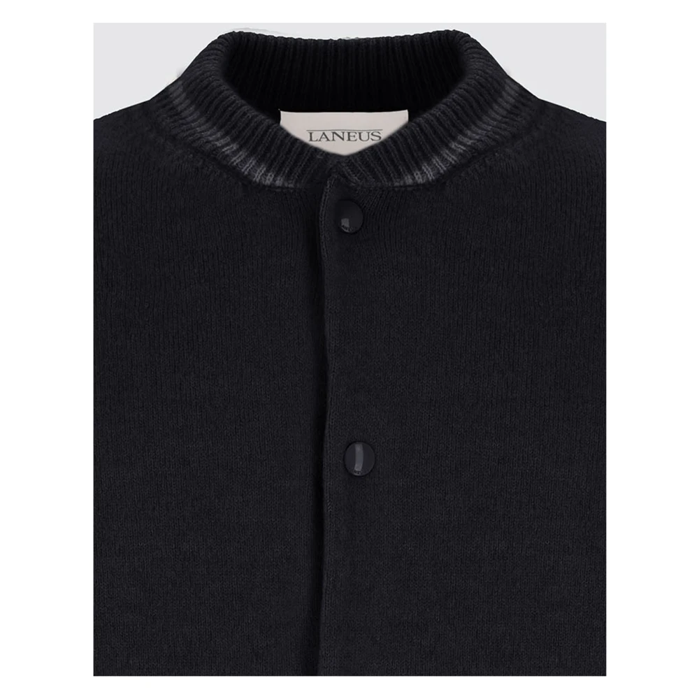 Laneus Bomber Varsity Cashmere Black Heren