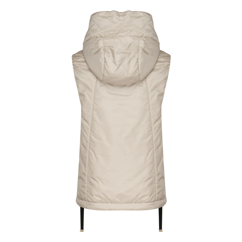 Max Mara Beige Waterdichte Jassen met Aangepaste Capuchon Beige Dames