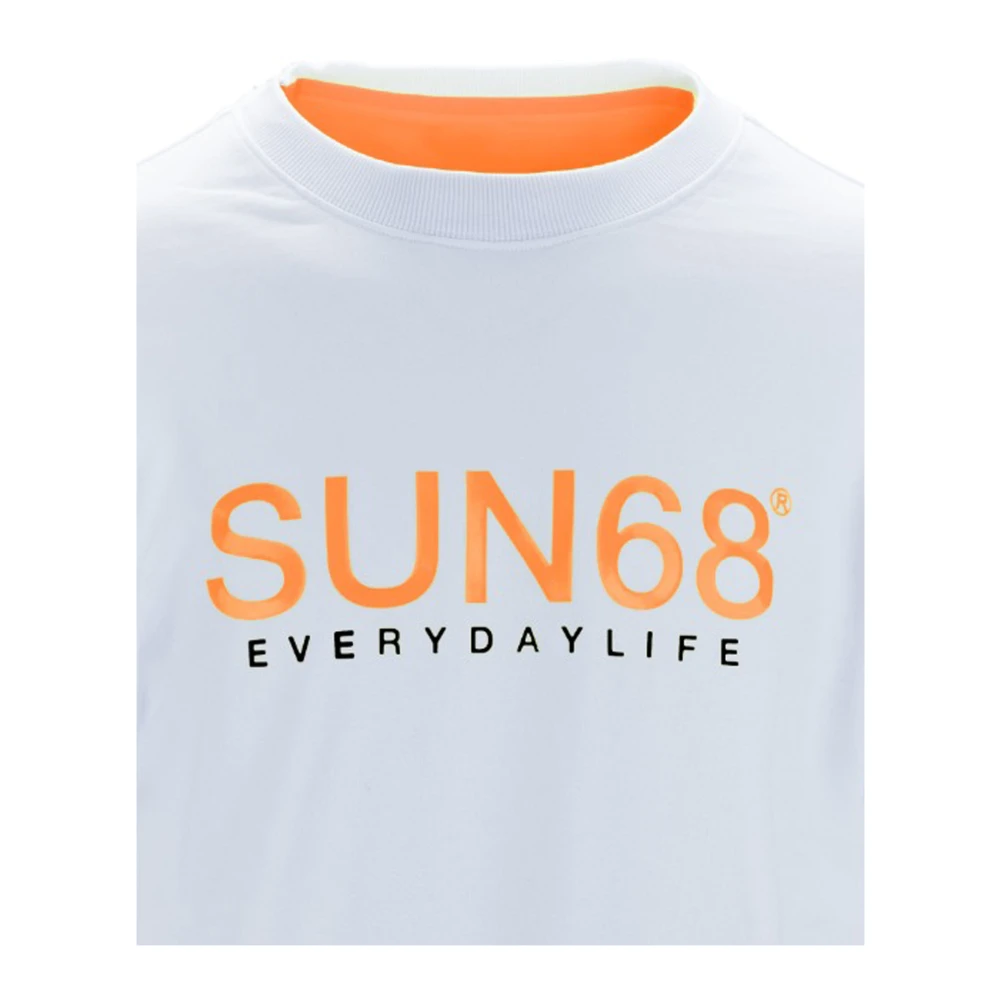 Sun68 Heren Pullover Sweater White Heren