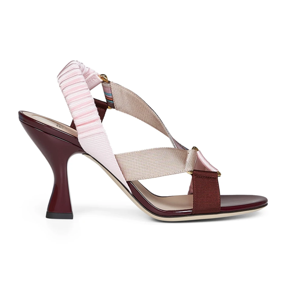 Fendi Colibri 85Mm Slingback - Female - High Heel Sandals - Brown - 3 Uk - Shoes