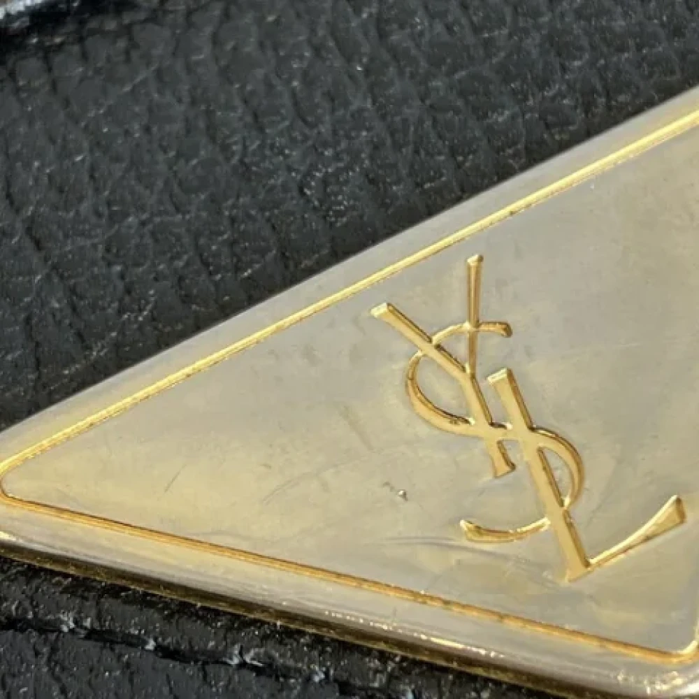 Yves Saint Laurent Vintage Pre-owned Leather shoulder-bags Black Dames