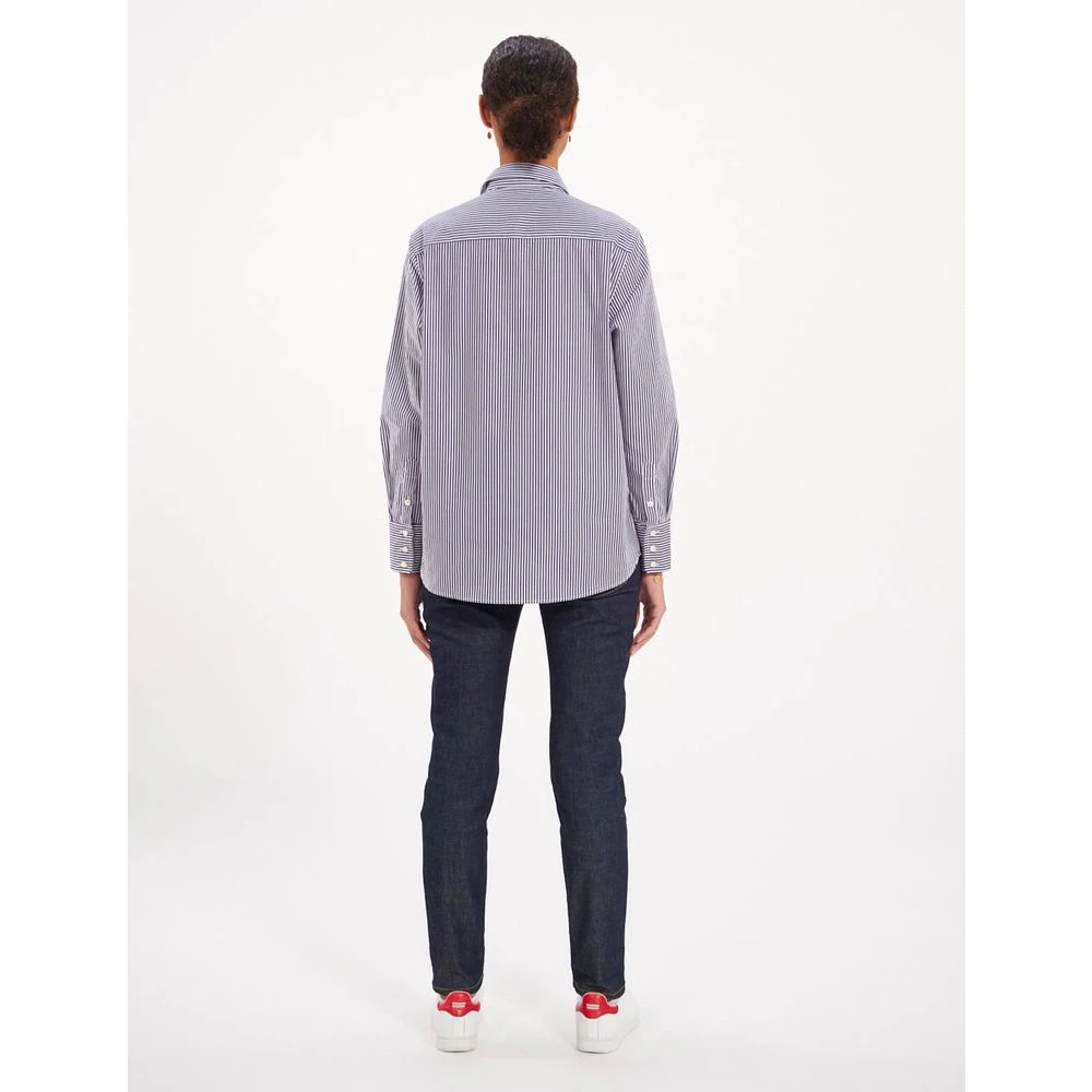 Ines De La Fressange Paris Gestreepte Katoenen Poplin Overhemd Multicolor Dames