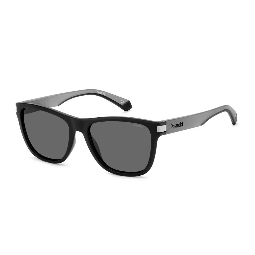Polaroid Unisex Black Sunglasses, 56 Mm, Sporty Square Sunglasses Polarized Pld2138/S 06W