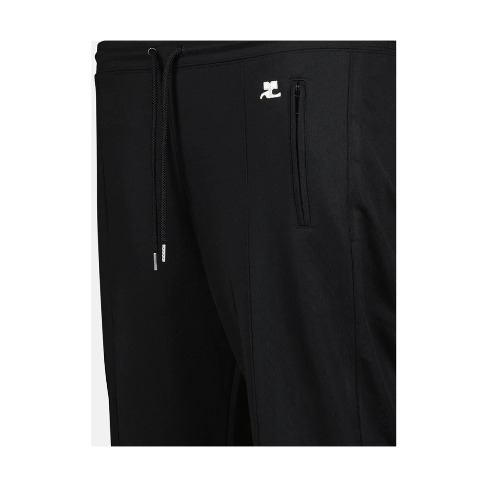 Courrèges Heren Joggingbroek Zwart Polyester Black Heren