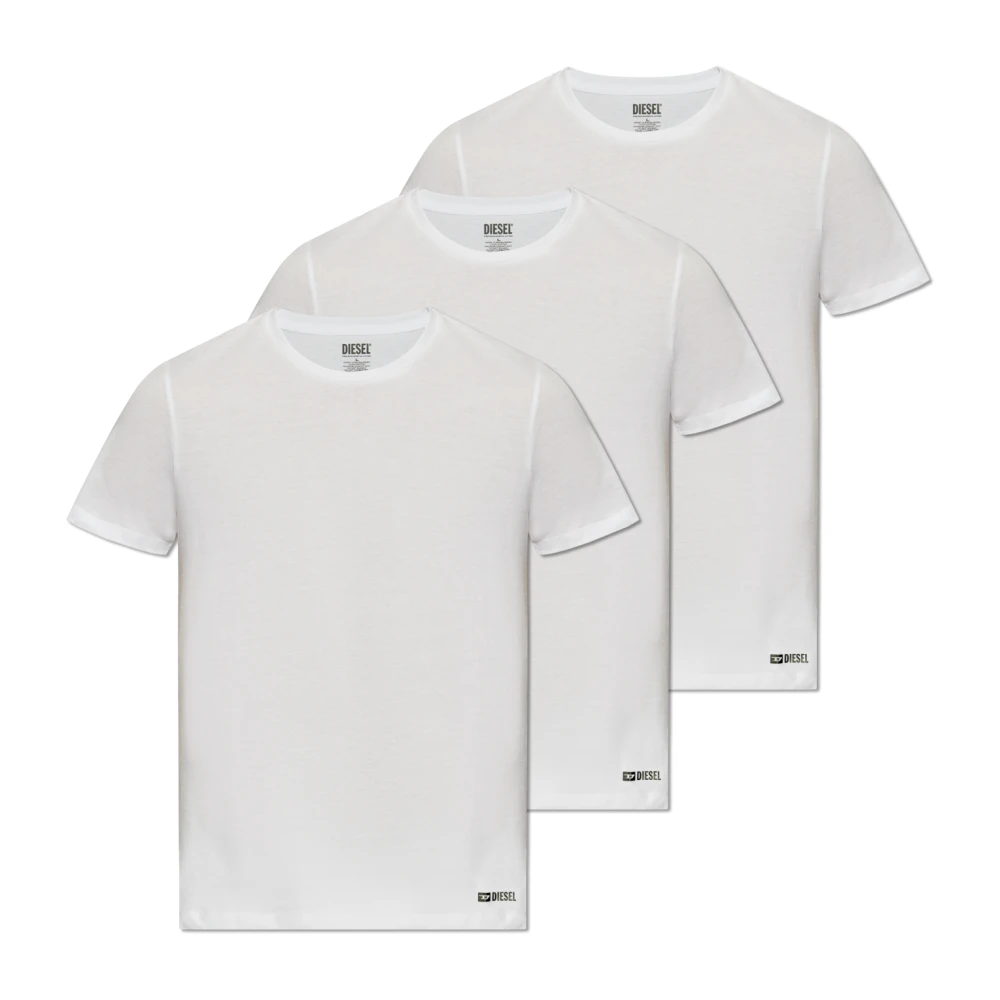 Diesel Driepak T-shirts White Heren