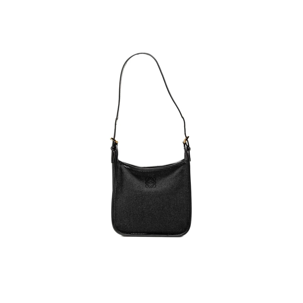 Loewe Pre-Owned Women's Gray Pre-Owned Leather Shoulder Bag