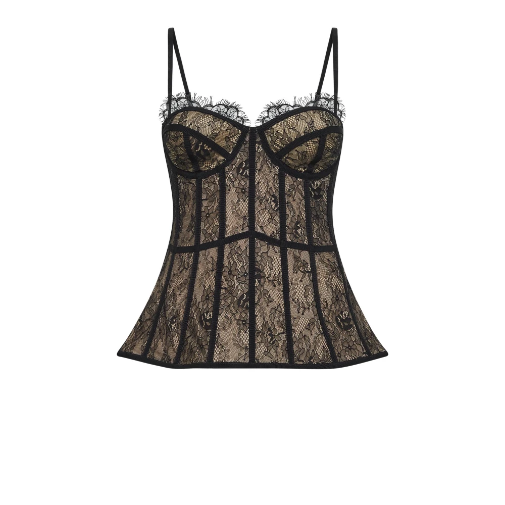 Giuseppe Di Morabito Women's Black Shapewear, Xs, Peplum Shaping Top